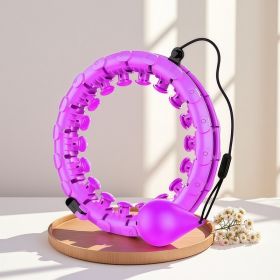 Lazy thin waist weight loss circle (Option: Purple-24 knots)