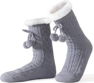 Heels and Toes - Slipper Socks (Color: Grey)